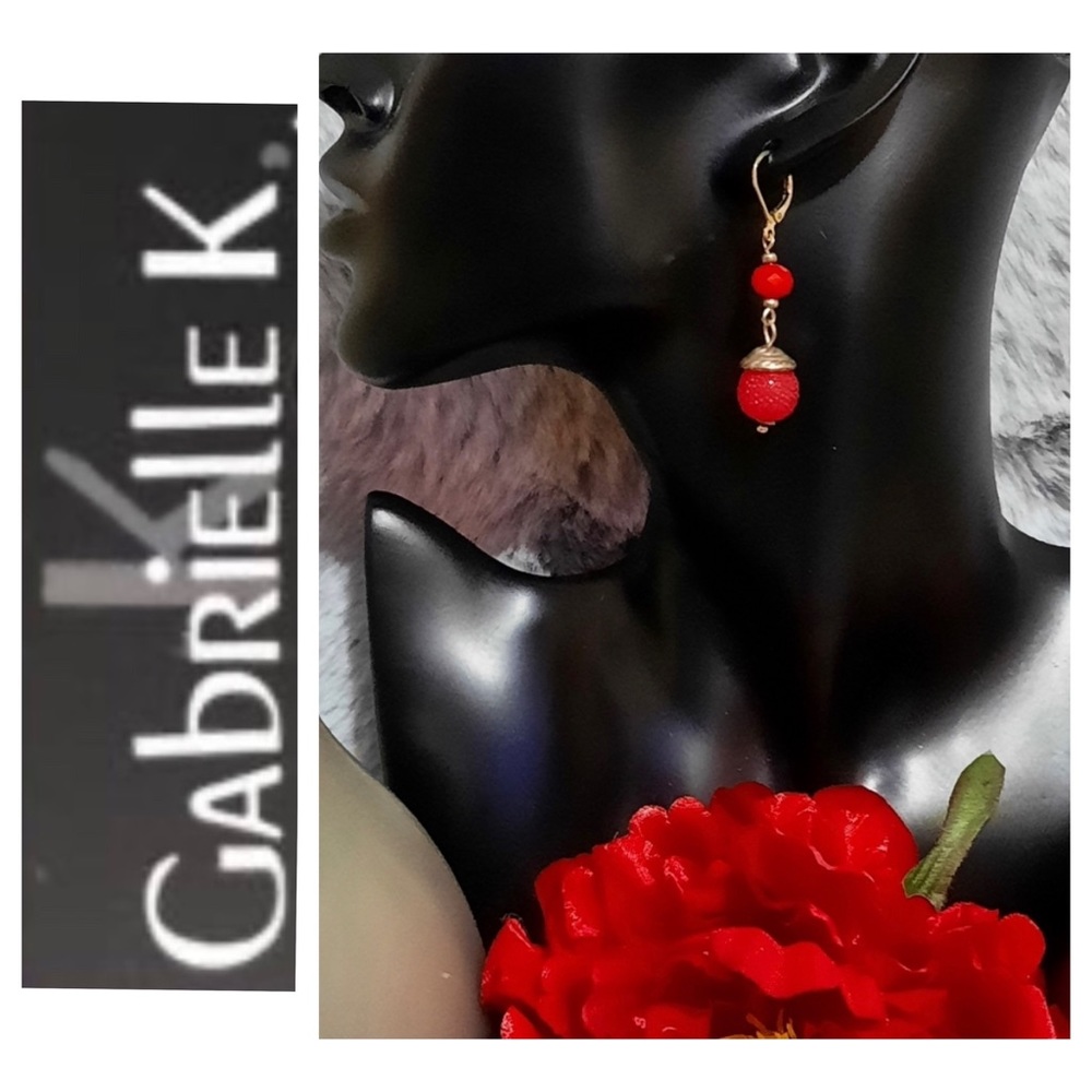 Red & Gold Earrings